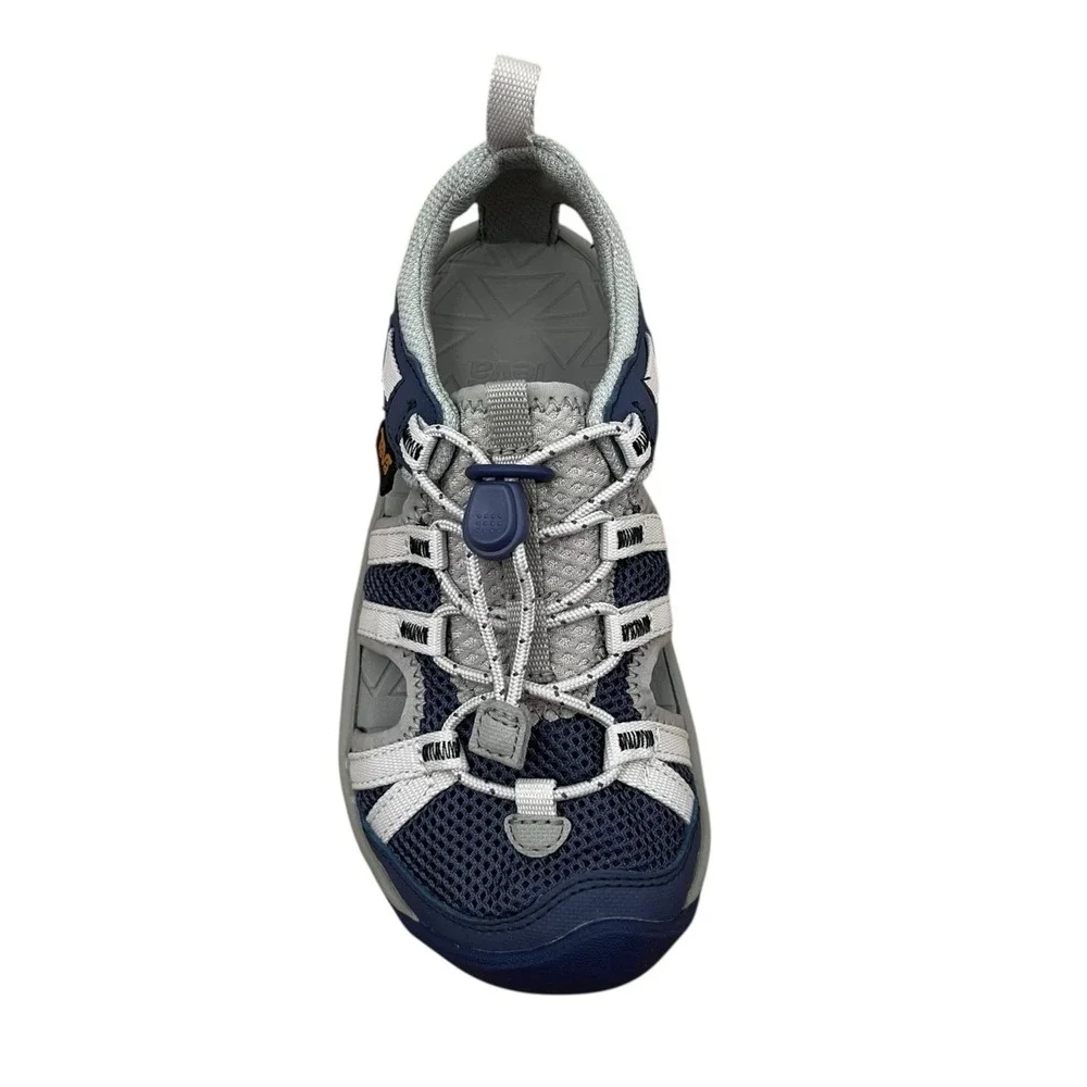Teva Manatee Boys Girls Sport Sandals Size 11 Gray Navy Blue Closed Toe Shoes